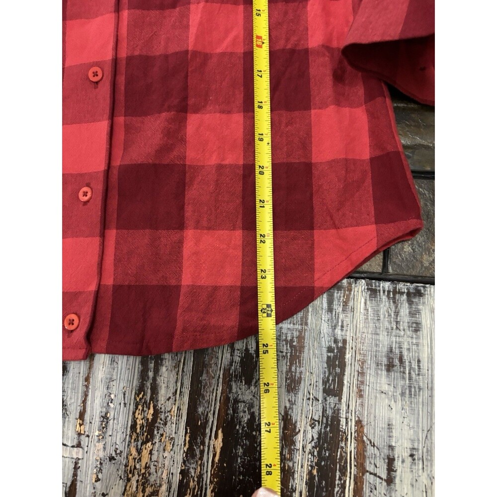 Tuckernuck Poppy Red Checkered Josie Women’s Shirt XS Career Tailored Business - Picture 4 of 11